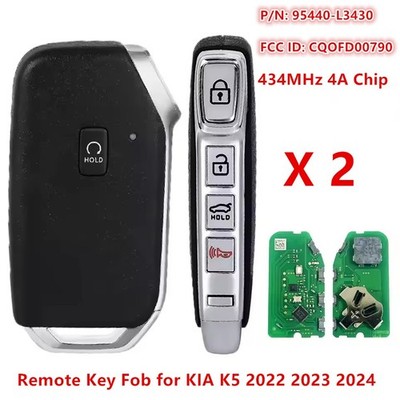 2XFor 2022 2023 2024 KIA K5 SMART KEYLESS PRO REMOTE FOB TRANSMITTER 95440-L3430