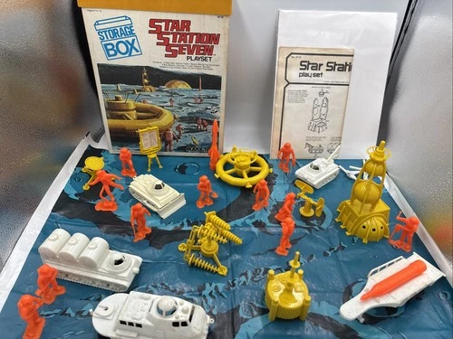 Marx, Storage Box Series#4114 Star Station Seven Playset, Near Mint, Rare.#1