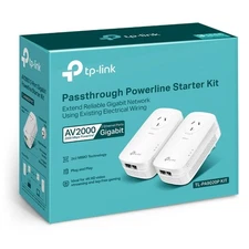 TP-LINK AV2000 2-Port Gigabit Passthrough Powerline Starter Kit