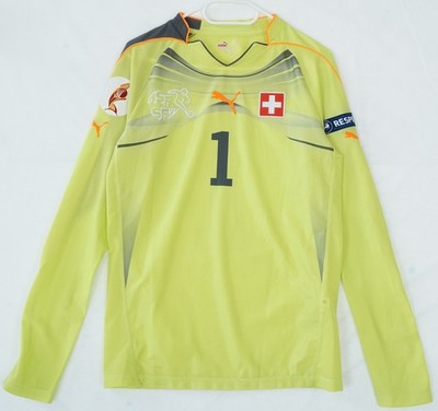 Puma Schweiz Gelb Torwart #1 Brunner Trikot Herren M