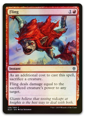 Fling #126 (Foil) (NM) Throne of Eldraine ELD Magic MTG