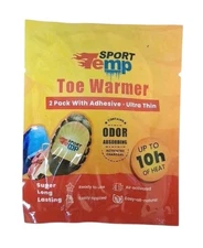 Sport Temp Toe Warmers, 1 pack of 2 warmers Exp 6/2026