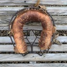 Antique Catchers Mask Metal Leather Baseball Protective Mask Diamond Splitter — photo 3