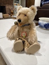 Vintage Steiff Teddy Baby Bear Replica 1930 11.5  TAll All Tags Excellent