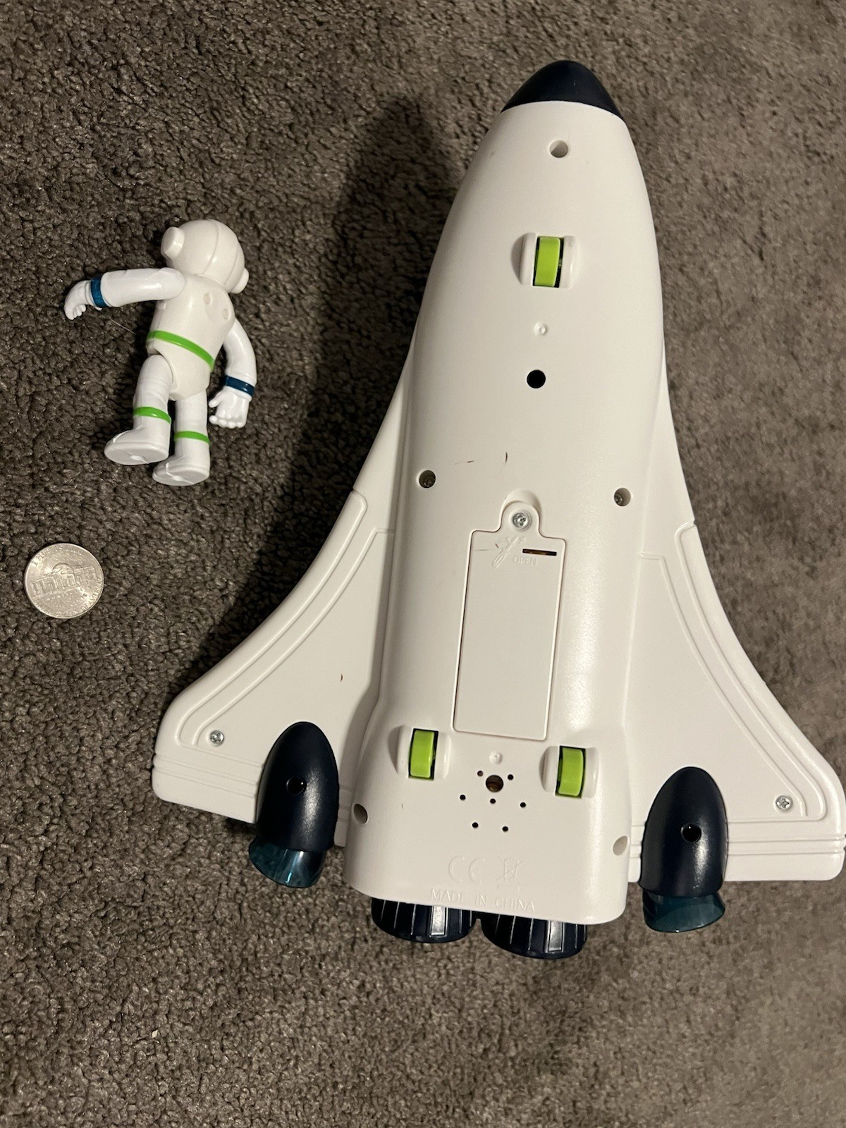 Space Shuttle Toy Rocket Ship W/ Astronaut Space Toy W/ Sound for Kids Age 3-5
