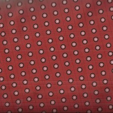Dogma  red  dots circles design David Hearn In the Beginning fabric