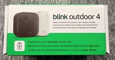 Blink Kamera Outdoor 4 Kabellose HD-Sicherheitskamera mit Sync Modul
