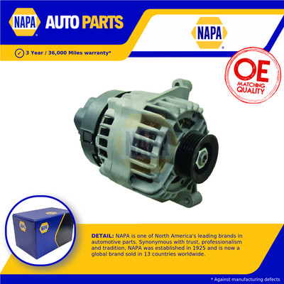 Alternator fits CHRYSLER YPSILON 1.2 11 to 21 169A4.000 NAPA Quality Guaranteed
