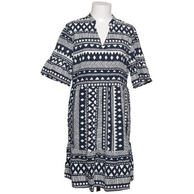 Up2Fashion, Kleid, Größe: M, Blau/Weiß, Baumwolle/Viskose, Chevron, Damen #3tA