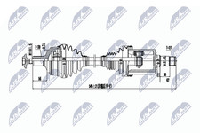 NTY Antriebswelle NPW-ME-071 für MERCEDES W212 S212 KLASSE Model 300 matic 212 NTY Antriebswelle NPW-ME-071 für MERCEDES W212 S212 KLASSE Model 300 matic 212