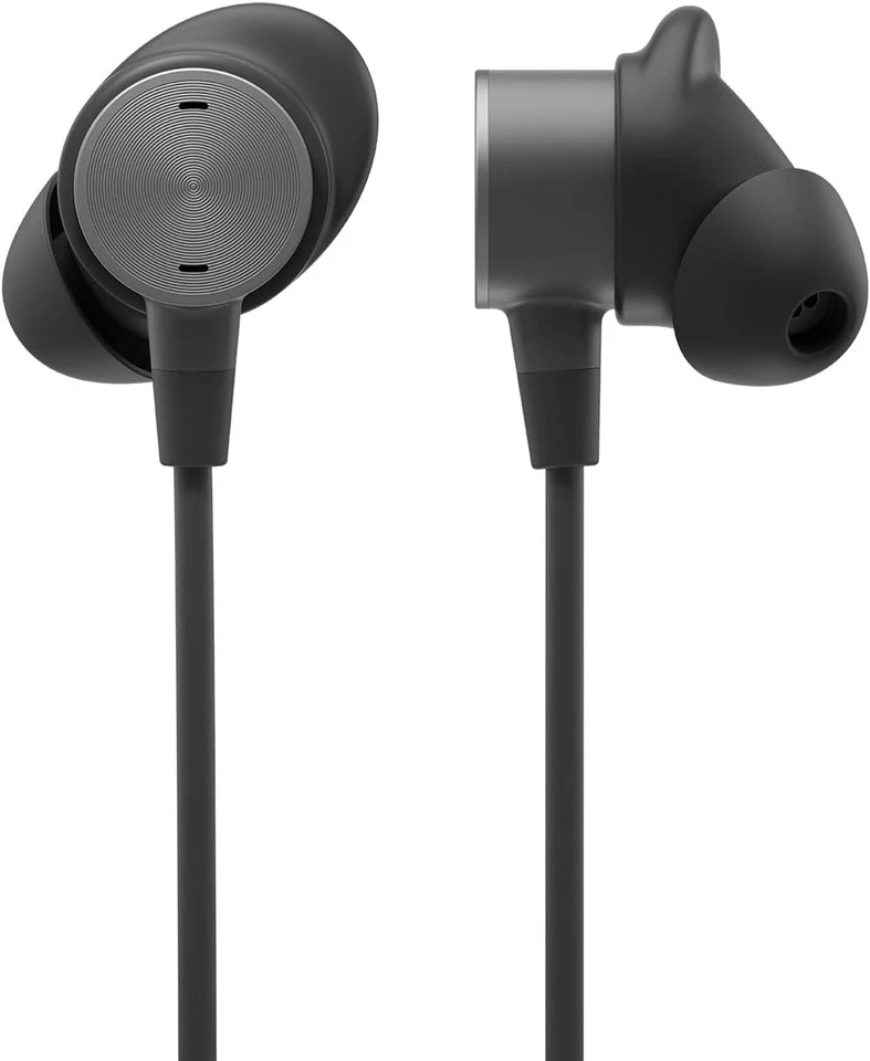Logitech Zone Wired Studio Earbuds Headphones 16Ohm Stereo 20Hz-16 kHz Graphite - Image 3 of 4