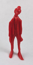 Palmer Tall Man Red Plastic Sideshow Circus Performer Vtg 1960s Figure