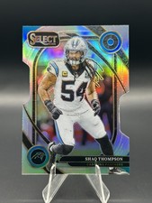 2024 Panini Select Club Level Shaq Thompson #293 Silver Prizm Die-Cut Panthers