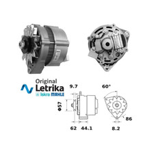 Alternatore per Nanni Diesel N2.14 N3.21 2.45 Eco 2.50HE 3.75 Ehi 48201149 MG603