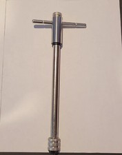 Adjustable Ratchet Tap Wrench T-Handle, for Metric M3-M8 Thread Taps 9.84 inches