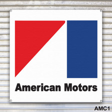 AMC American Motors Banner Sign Wall Art