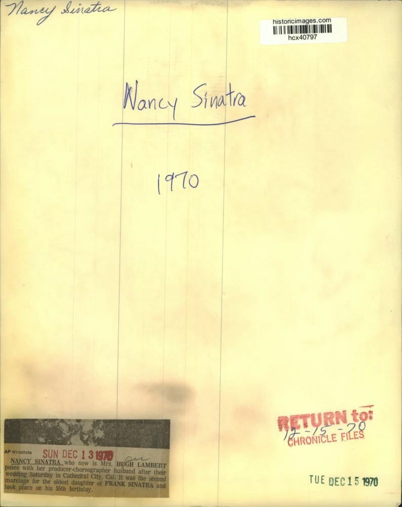 Hugh Lambert Nancy Sinatra