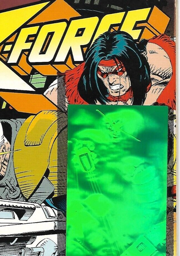 Marvel Comics 1993 X-Force #25 Cable Hologram card: Artist Greg Capullo - Picture 3 of 12