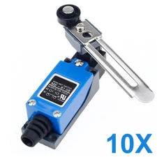 10PCS ME-8108 Adjustable Long Roller Lever Arm Momentary Limit Switch 1NC+1NO US