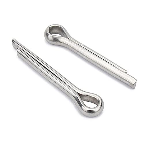 60 Pcs Cotter Pin Hair Pin Assortment Kit Zinc Plated R Clip Key