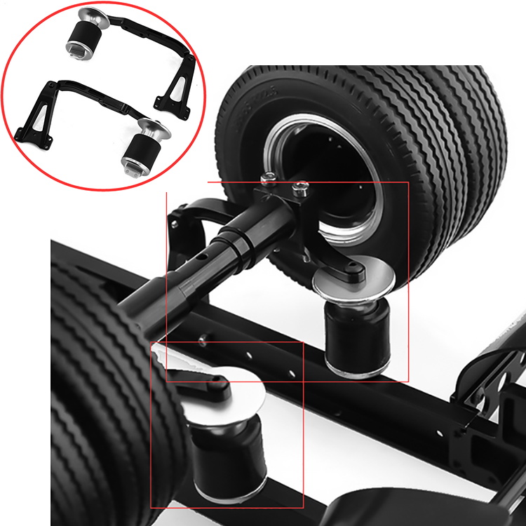 LESU Metal Dual Pneumatic Suspension Kit For TAMIYA RC Tractor