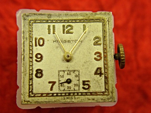 VINTAGE KINGSTON WRISTWATCH W/ 17 JEWEL MOVEMENT - INTERESTING CASE DESIGN - Picture 6 of 12