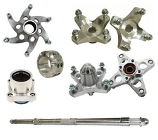 Lonestar LSR Axcalibar Axle Front Rear Sprocket Brake Hubs Lock Nut Banshee 350