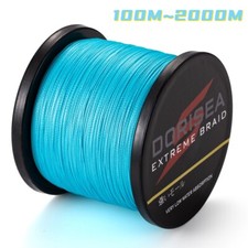 Sprctr 100M-2000M 6LB-500LB Blue PE Dyneema Braided Fishing Line Extreme Braid