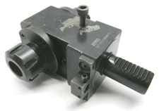 EWS DUAL ER25 STATIC RIGHT ANGLE DRILLING LATHE TOOL HOLDER w/ 25mm SHANK