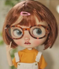 Tortoise Glasses for Blythe Sunglasses Outfit Accessories BJD Lol Surprise Doll