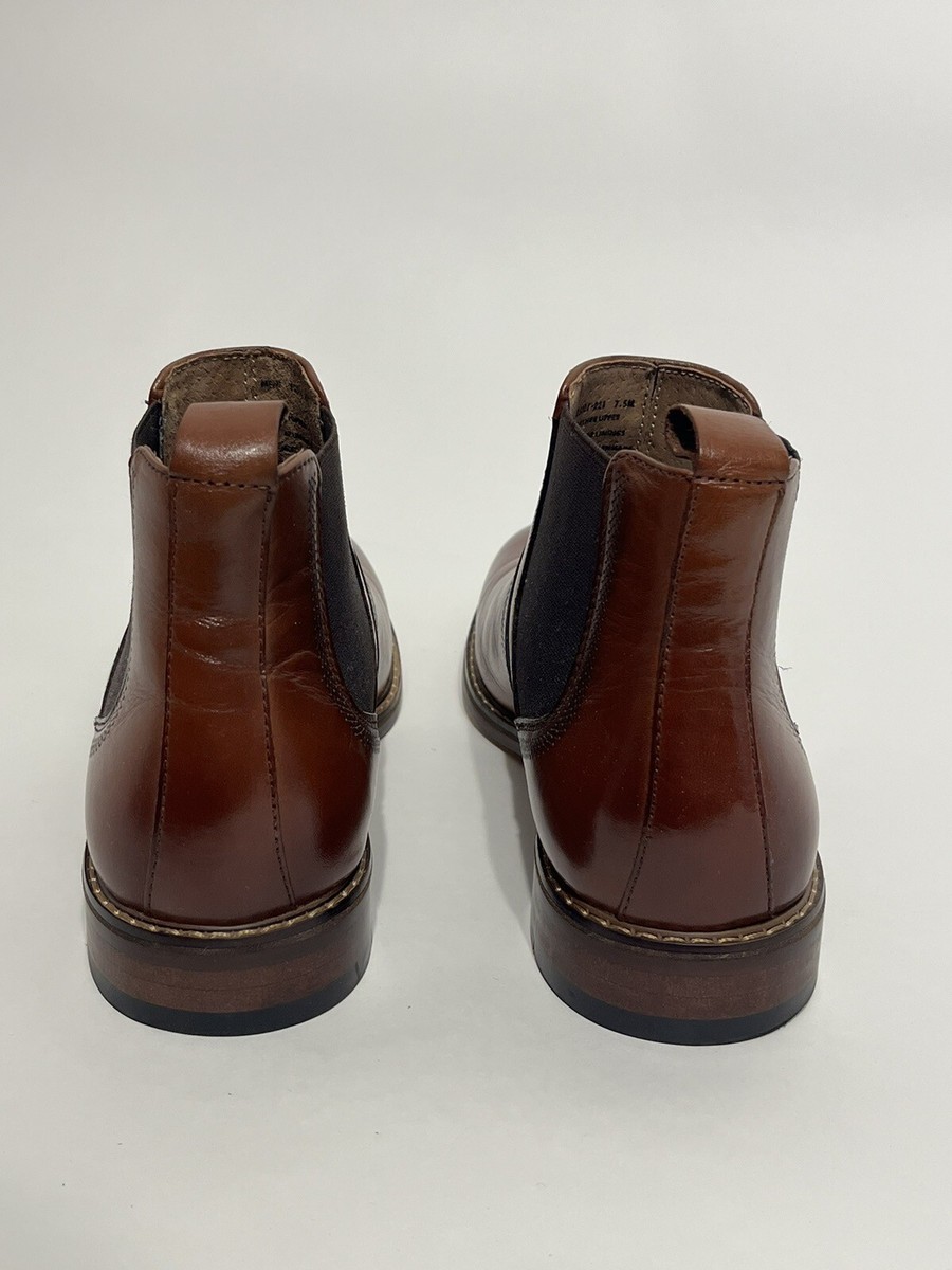 Stacy Adams Altair Plain Toe Chelsea Cognac Dress Boot Stacy Adams Altair Plain Toe Chelsea Dress Boot in Cognac  main image 3