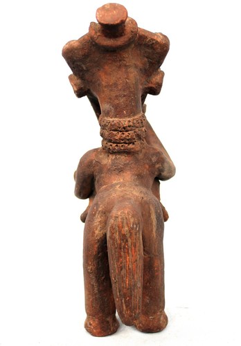 Art Africain Ethnographique - Cavalier en Terre Cuite Djenné - Mali - 25 Cms - Photo 7 sur 10