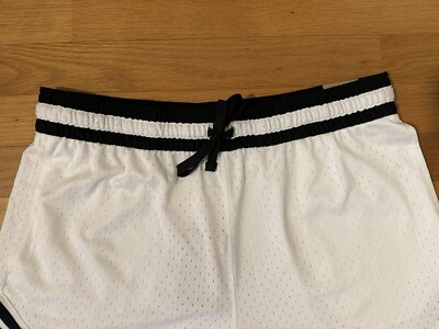 New XXL Nike Air Jordan Dri-Fit Diamond Mesh Shorts White Black