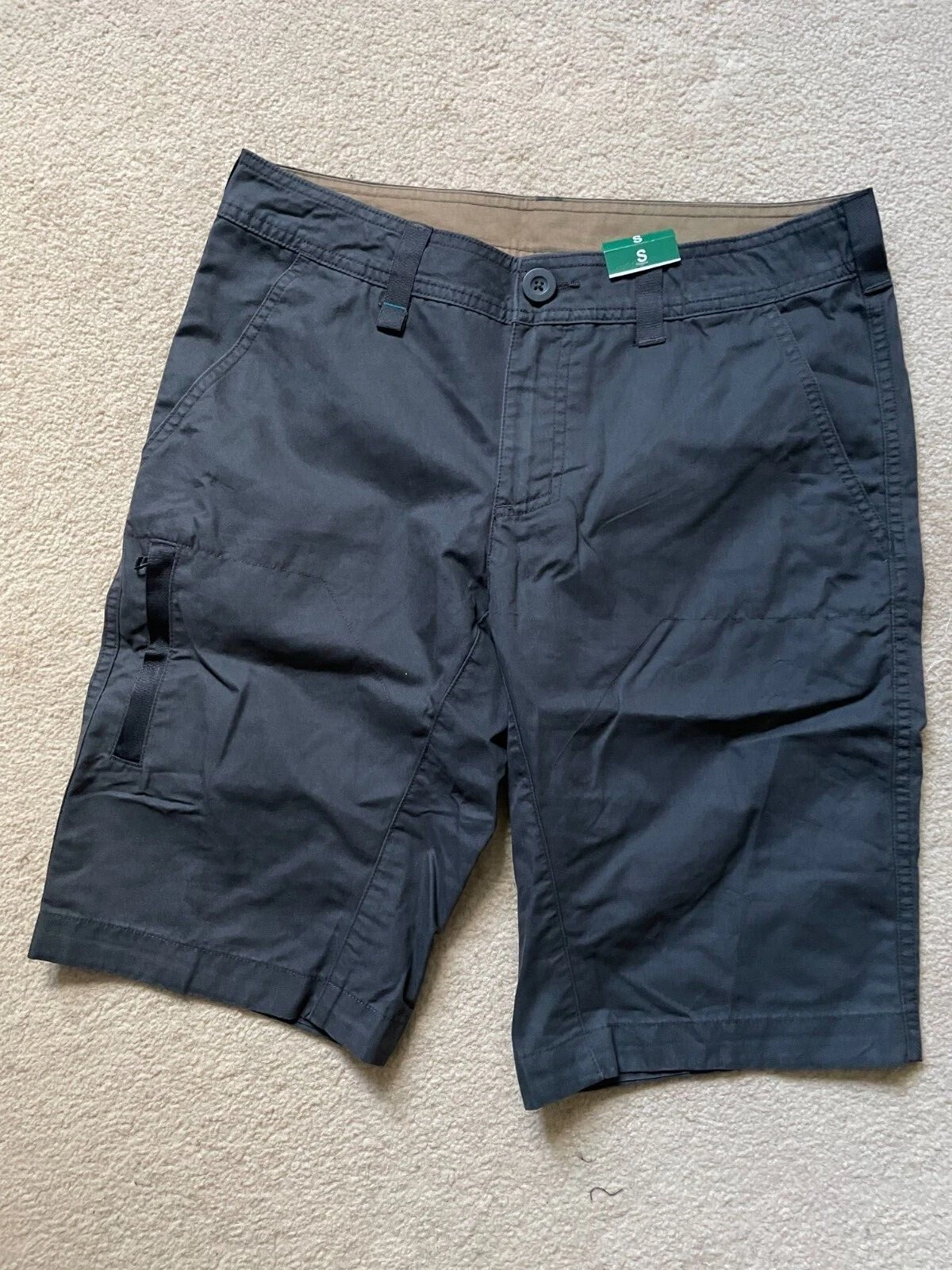 Men charcoal chino shorts W30