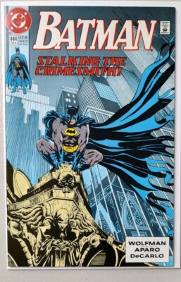 Batman 444 (1990) ''Crimesmith'' (2/2) WPs (NM-) + 443 (1/2) (READER) [See Notes]