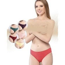 6 Pack Multicoloured Ladies Bikini Briefs Cotton Knickers Panties Underwear