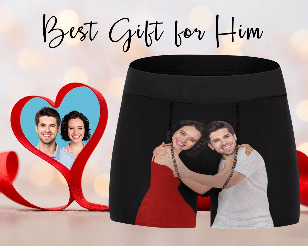 Custom Boxer with Couple face, Personalized Boxer Briefs, Personalized Face  Boxe