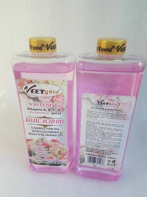 Veet Gold Kojisäure Vit A, B, C, D Body Corrector Polishing Glowing Oil 1000ml