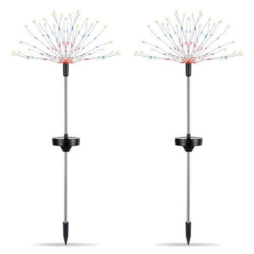 New 2Pcs Solar-Powered Starburst Lights, 240 LEDs, Garden Path Firework Decor - Bild 9 von 10