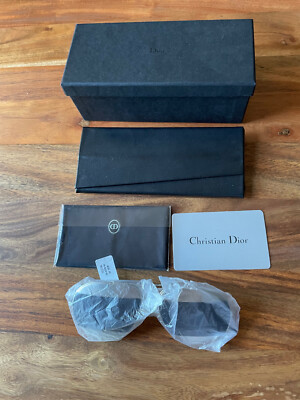 Dior Split 1 Silver Grey Dark Blue Mirror Aviator Women display picture 3