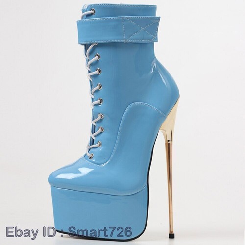 Platform Boots Women's Sexy 22cm Stiletto Fetish Nightclub Party Boots - Picture 10 of 37