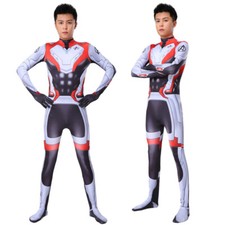 Cosplay Quantum Suit Jumpsuits Cloak for Kids Men Costume Set Halloween Bodysuit