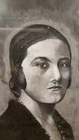 G. Ferriani watercolor greyaille portrait girl cm. 63x47 guilloche C13