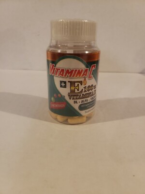 VITAMIN C +VITAMIN E Daily Multivitaminic Dietary Supplement 60 Tablets 300mg ea