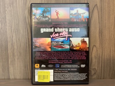 Grand Theft Auto: Vice City (PS2) Awesome Cleaned and Tested