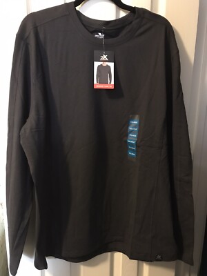 ZeroXposur Brushed Fleece T-Shirt Men's Size XXL Gray Long Sleeved