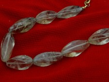 Rutilquarz Kette Stein Halskette Collier Rutil Quarz Steine Heilstein Quarze