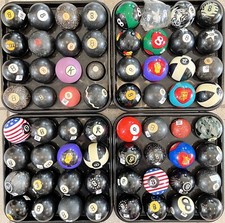  8 Pool Ball. Antique, Vintage And Current Style Balls. Many To Choose From.