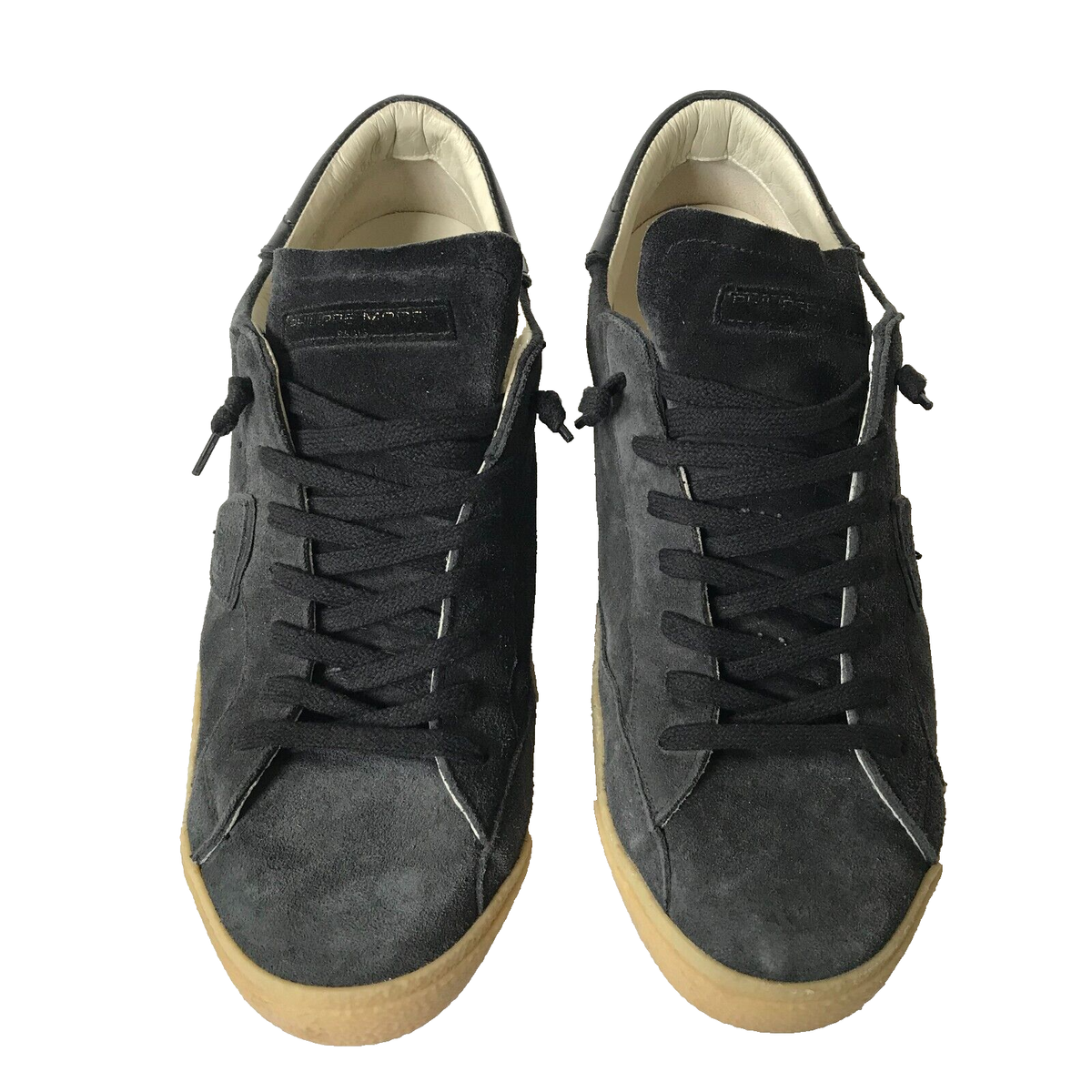 Philippe Model Temple Low Top Sneakers Mens 47 US 13 Navy  display picture 2
