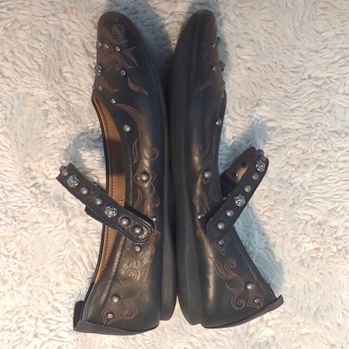 OYBT Studded Artsy Ballet Flat Maryjanes Padded Adjustable Strap 6.5 - Picture 5 of 7